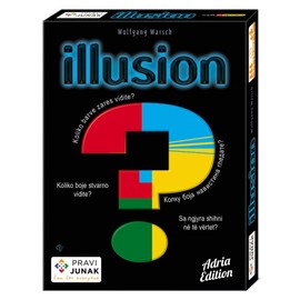 Pravi Junak Illusion Adria Edition Card Game - Engaging Visual Perception Game for Family Fun - Unique Card Games for Ages 8 and Up, 15 min, 2-5 Players, Multilingual Rules Included