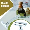 Pearl Shaving Double Edge Safety Razor L-55 (Close Comb,Chrome)