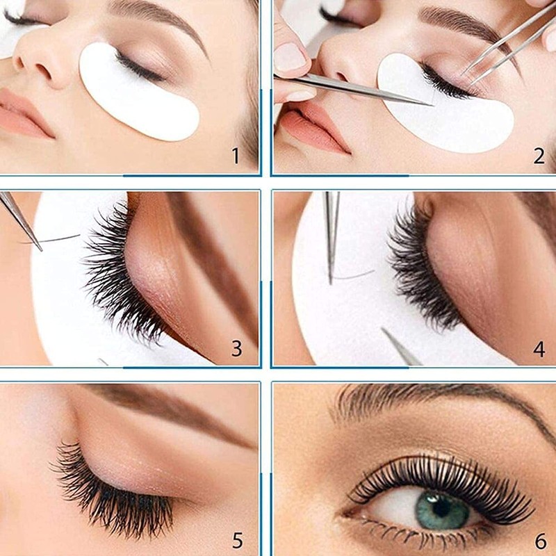 Sunallwell 100 Pairs Under Eye Gel Pads, Eyelash Extension Pads