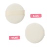 Healvian 3 Pcs Fluffy Powder Puff Set Short Plush Makeup