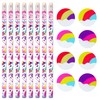 PartyPack Unicorn Children's Pencils and Eraser Set - 16 Pieces