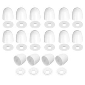 uxcell 6 Pack Universal Toilet Bolt Covers, 37mm/1.46" Push-On Toilet Bowl Caps