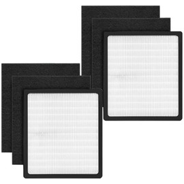 D Replacement Idylis Filter for IAF-H-100D AC-2118 AC-2123 IAP-10-280 IAP10280 Air Purifier, 2 Pack H13 True HEPA Filter + 4 Pack Activated Carbon Pre-filter