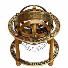 Handmade Antique Brass Armillary Sphere Astrolabe Maritime Nautical Collectible Globe