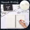 Resurhang 4 Pack Coquette Preppy Bow Notebook, A5 Aesthetic Spiral