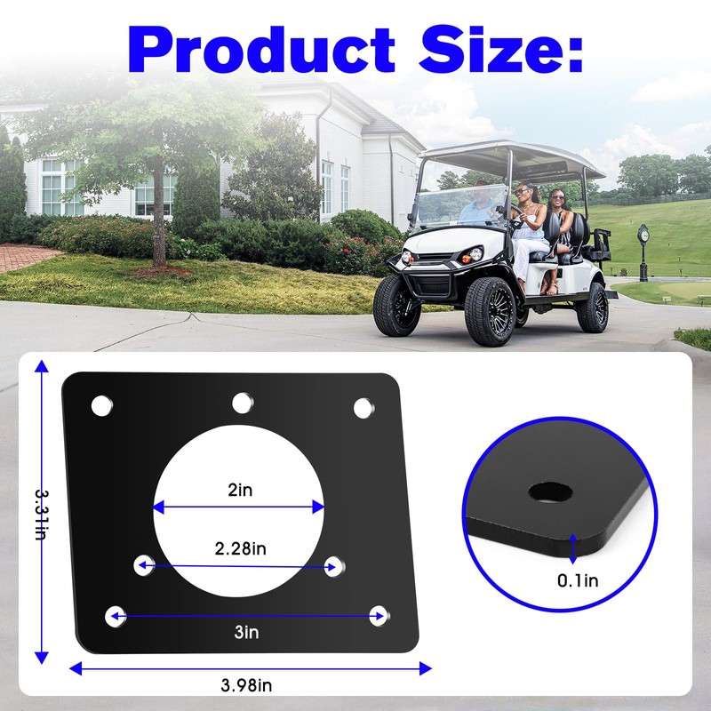 Golf Cart Charging Port Adapter Compatible with Noco GCP1 15A