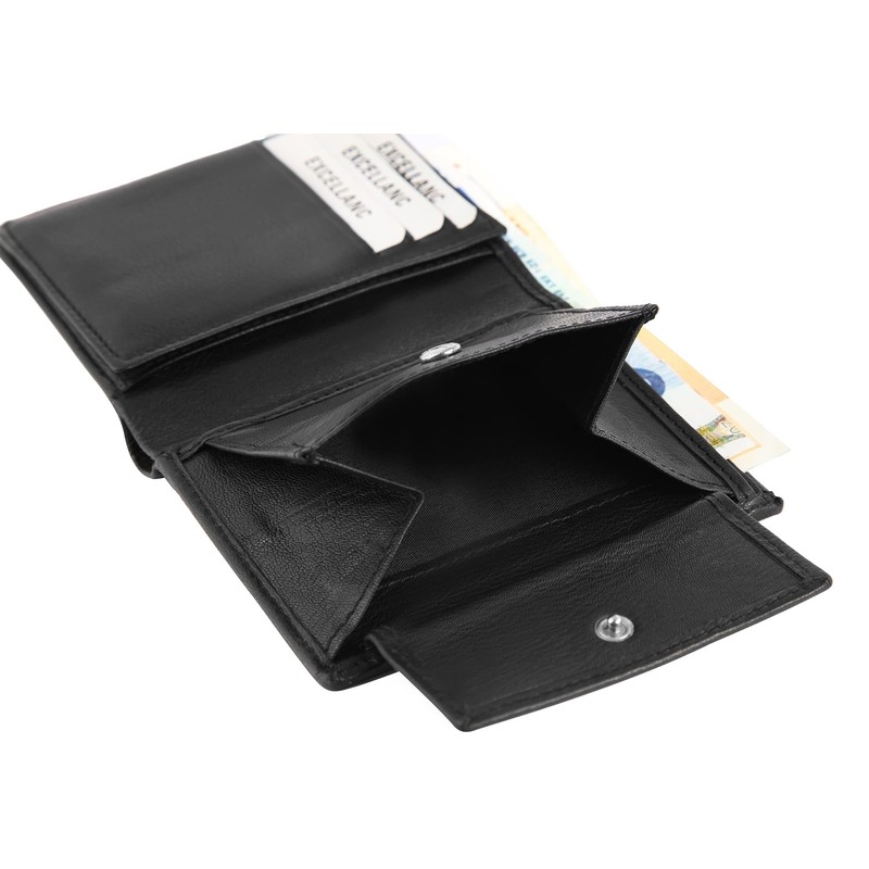 Excellanc 3000413 Men's Wallet Real Leather Portrait Format 11 x