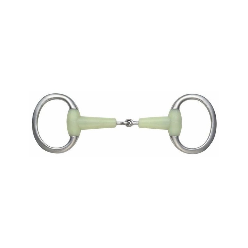 Shires Equikind Jointed Eggbutt Flat Ring 4.5"