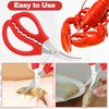 STRAYJO 8Pcs Seafood Scissors - Crab, Shrimp, Lobster Scissors in