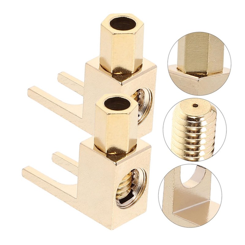CAXUSD Right Angle Banana Plug Clips for Speaker Wire L-Shaped