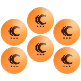 Cannon Sports 3-Star Table Tennis Balls - Professional Table Tennis Balls for Indoor & Outdoor Play - Perfect for Competition & Casual Games - Beer Pong Balls for Table Games (Orange, 6 Pack)