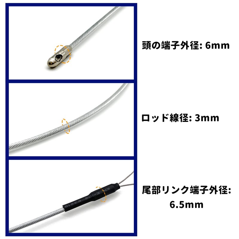 Decoyocar Wiring Guide (Flex Type), Total Length: Approx. 5.6 ft