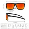 2020 VentiVenti Sunglasses For Men Plastic Lightweight Square Polarized Frame