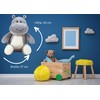 Lifestyle & More Baby Plush Toy Cuddly Toy Hippo Grey/White