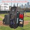 71L Rolling Baseball Bag with Wheels for 7 Bats,Softball Bag