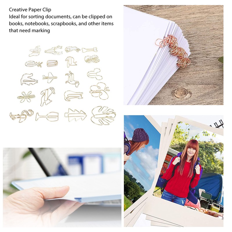 100 Pcs Fancy Paperclips Large Plastic Covered Wire Multi Purpose