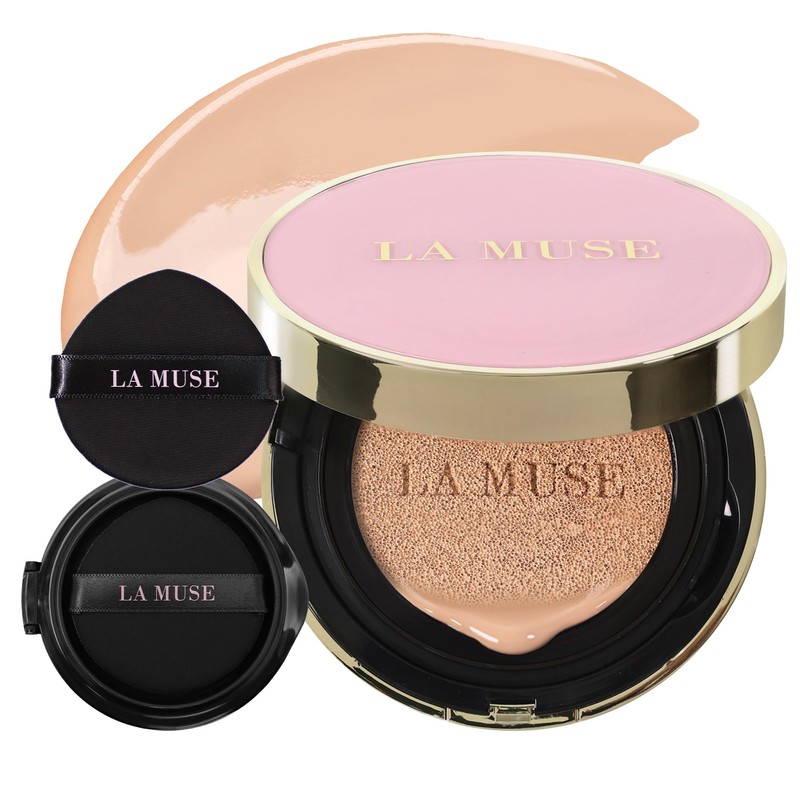 LA MUSE Base De Maquillaje Coreana En Formato Cushion, Tono
