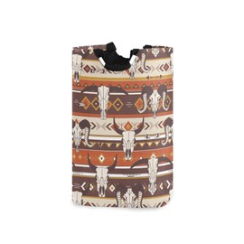 Laundry Hamper Basket Western Aztec Collapsible Nursery Storage Bin Waterproof Clothing Baskets for Home Bedroom Bathroom Washing Room