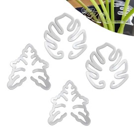 4 Pcs Turtle Shell Bamboo Clamp Set，Sturdy Turtle Shell Clamp Set for Garden Flower Stems，Plant Stem Holder Support Kit for Gardens，Bamboo Plant Stem Support for Gardeners or Home (2 Styles)