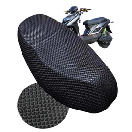 S.fields.inc Motorcycle Seat Covers Mesh Moped Scooter Motorcycle Breathable Polyester Black (95x60cm)