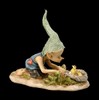 Pixie Leprechaun Figure with Chick | Gnome Dwarf Decoration