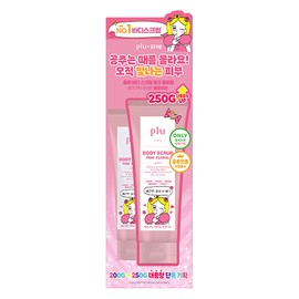 plu [PRINCESS TICON EDITION] plu Body Scrub 200g Set (+250g) - [PRINCESS TICON EDITION] Pink Floral 200g+250g