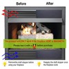 Magnetic Fireplace Draft Stopper, 2Pcs Magnetic Rubber Fireplace Cover to