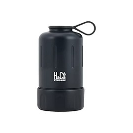 Pearl Metal D-6682 Thermal Insulated Plastic Bottle Cover, Holder, Cooler, 11.6 fl oz (345 ml), 16.9 fl oz (500 ml), Dual Vacuum Construction, Vacuum Insulated, Black, H&C Storage