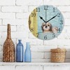 Reloj de pared con diseño de números árabes lindo húmedo