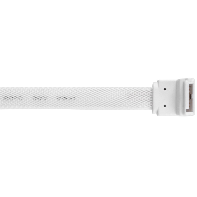 SilverStone Technology 90 Degree SATA III with Locking Mechanism, White