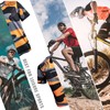 Mens Mountain Bike Jersey Short Sleeve MTB Shirts Moisture-Wicking and