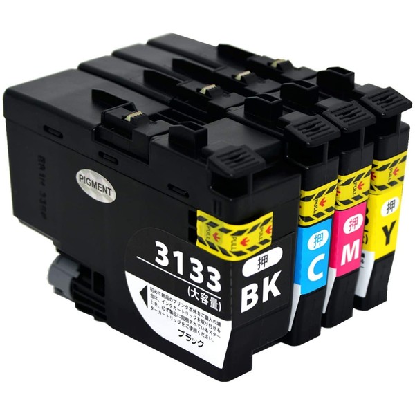 Brother LC3133-4PK Compatible Ink LC3133 High Capacity LC3133BK LC3133C LC3133M