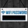 RED OCEAN Wifi Password Chalkboard New Home Friend Gift Hanging