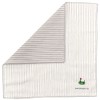 Hamamonyo Reversible Gauze Handkerchief, Striped and Golf, gray