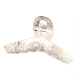 QinGoo Large Hair Clip, Gray, Cross, Hair Clip, Adult, Hair Accessory, Cute, Fashionable, Popular in Korea, 3.9 inches (10 cm), 1 Piece (Grey)