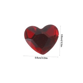 Vaguelly Heart Shaped Nail Charms 24-Piece Set of Shimmering Rhinestones for Acrylic Nail Art and DIY Creators Easy to Apply Decorations