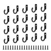 WJUAN 20 Pieces Small Coat Hooks, Zinc Alloy Material Bedroom