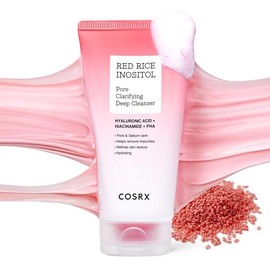 COSRX Low pH Pore Deep Cleanser, Gentle Exfoliating Face Wash for Blackheads, Clogged Pores with Red Rice & Inositol, AHA BHA PHA, Non-Comedogenic, Fo