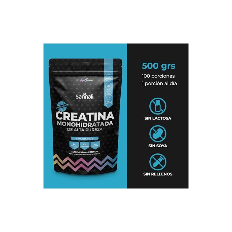 Creatina Monohidratada de Alta Pureza en Polvo | Sin Sabor