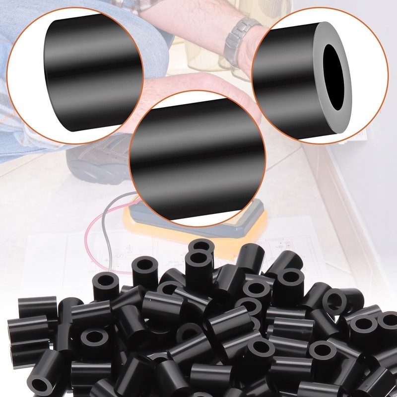 SWTYExt Plastic Spacer Sleeves M6 Round Spacers Pack of 50