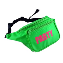 Neon Green Party Fanny Pack, One Size