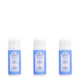 Desodorante Natural Con Piedra De Alumbre Y Bicarbonato de Sodio 3 Piezas, Fórmula Libre De Parabenos, Sin Clorhidrato De Aluminio, Roll On 90 Ml