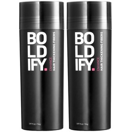 Boldify BOLDIFY Hair Fibers (2 x 56g) - Fill In Thinning and Fine Hair for an Instantly Fuller, Thicker Look - 14 Shades for Women & Men - Medium Brown