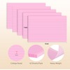 200 Pcs Index Cards 4 x 6 Inch Ruled Pink