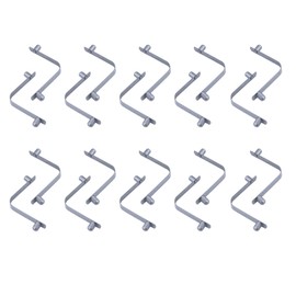Auto-plaza 304 Stainless Steel Solid V-Clips Butterfly V Clip for Swimming Pool SPA Brush Leaf Skimmer Net Vacuum Head Mini Jet Vacuum Telescopic Pole Etc (20 Pieces, Double Pin)
