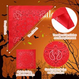 100 Pack Bandanas Unisex Paisley Bandanas Bulk Multi Purpose Cowboy Head Wrap Necktie Face Cover Party Supplies, 21.26 inches (Vintage, Colorful)