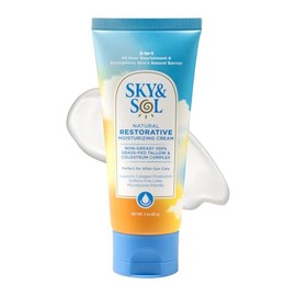 Sky and Sol Everything Cream | 100% Grass Fed Beef Tallow Moisturizer for Face and Body | Day & Night Skincare | Safe Natural Edible-Grade Ingredients | After-Sun Care | All Skin Types | 3 oz new