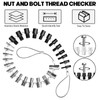 Nut and Bolt Thread Checker 28 Male/Female Thread Gauges (15