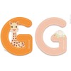 Janod Letter Series Sophie la Girafe (Wood) -g (j09551), Multicoloured