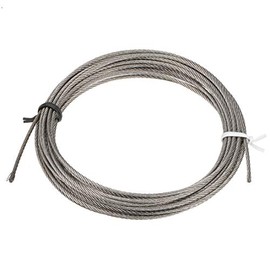 sourcing map Stainless Steel Wire Rope Cable 1.5mm Dia. 4M 13ft Length 16 Gauge 304 Grade for Hoist Lifting Grinder Pulley Wheel